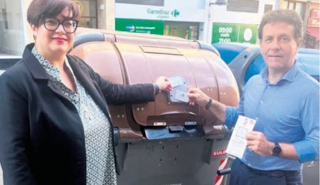 Tarjeta para el contenedor marrón Contenedor marron Basauri