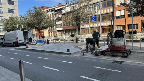 Bizipark, nuevo aparcamiento para bicicletas en San Agustinalde El Bizipark estará en en San Agustinalde. (DU)