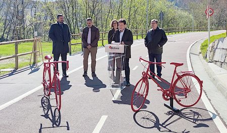 Abierta ya la nueva bicipista entre Basauri y Bilbao bicipista