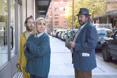 El director Jaxsa rodó varias escenas de “Producto local” en Galdakao serie1