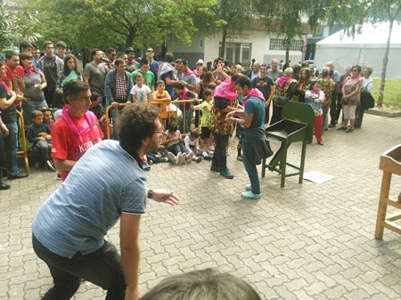 Todo listo para la alzada del Txopo en Traña-Matiena fiestas matiena