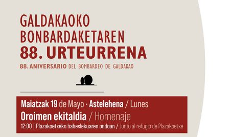 Galdakao conmemora el 88 aniversario del bombardeo con diversas actividades bonbardaketaren urteurrena 2025 ONLINE