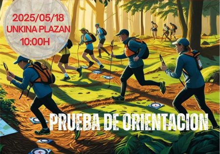 Prueba de orientación en Usansolo el 18 de mayo orientacion