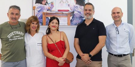 Nueva donación pictórica de Maratones solidarios Javi & Jon conde donacion