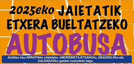 jaietako autobusa