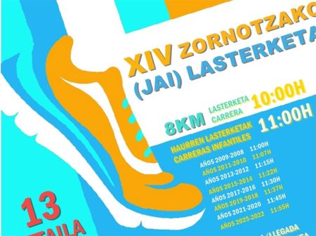 XIV Zornotzako (Jai) Lasterketa este domingo 13 XIV. Zornotzako Jai Lasterketa