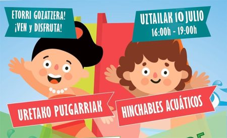 Elexalde será un parque acuático el 10 de julio pisicnas hinchables