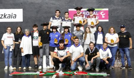 Markina, campeón de la 40 edición del Campeonato San Fausto de cesta punta Foto final 2