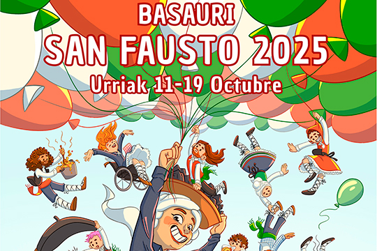 Programa completo para fiestas de Basauri ProgramaFiestasSanFausto2025enBasauri