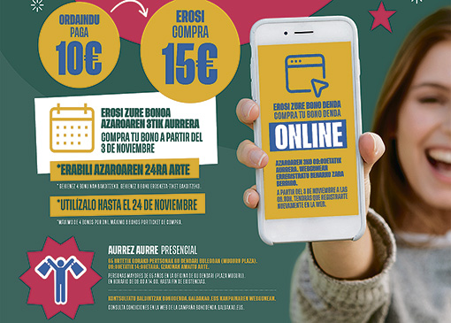 Los Bono Denda vuelven a Galdakao desde el 3 de noviembre bono