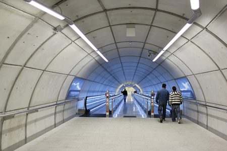 Acceso al metro en Basauri. (AGE)
