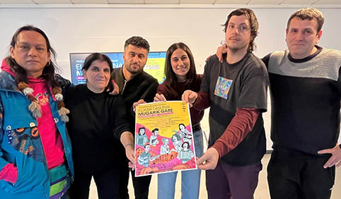 Concierto solidario Elkartasuna Mugarik Gabe el viernes 28 Presentación del concierto solidario Elkartasuna Mugarik Gabe. (GU)