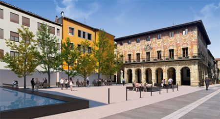Proyecto de la nueva plaza del Ayuntamiento. (DU)