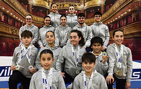Lluvia de medallas para el Club Taekwondo Urreta en Avilés Participantes en el Open de Avilés. (UTT)