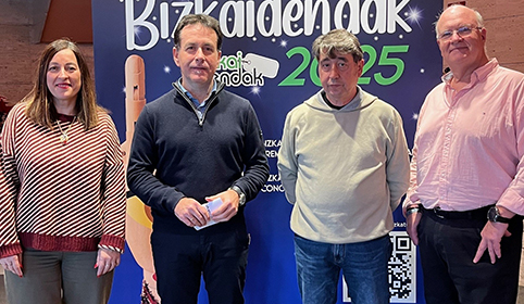 Basauri acogerá la Gala Bizkaidendak 2025 el 27 de diciembre Presentación de la gala. (BU)
