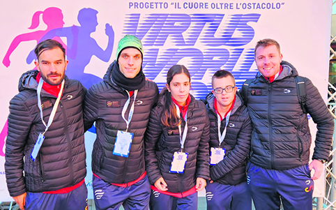 Nuevas medallas para el Club Paralímpico Javi Conde Los atletas del club. (JC)