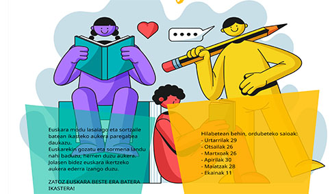 “Euskaraz astiro, sormenagaz aldiro” para aprender euskera creativamente