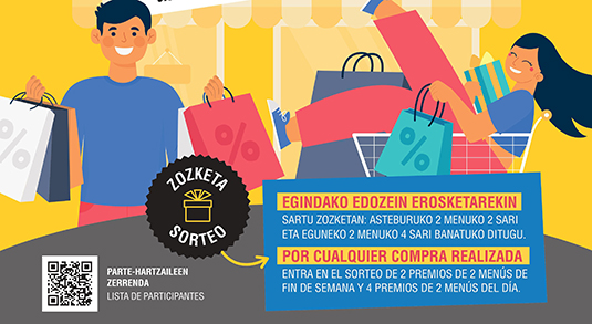 Los productos salen a la calle con descuento CARTEL OUTLET GU DENDARI