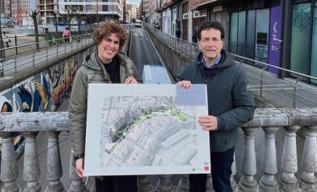 Empiezan las obras para remodelar el paso bajo las vías de Lehendakari Agirre Presentación de los trabajos. (BU)