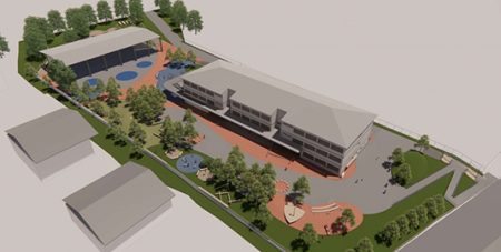 Aprobado el proyecto para transformar el patio de la Maiztegi Herri Eskola Maiztegi Herri Eskola. (IU)
