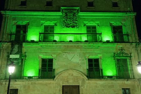 El Museo de Arte e Historia, de verde por el Día de la Concienciación del Síndrome de Ménière Ménière sindromearen Kontzientziazio Eguna