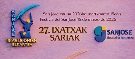 Entrega de los premios Ixatxak el 15 de marzo ixatxak2026