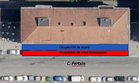 Prohibición de aparcamiento en la calle Pertxin Bidea calle Pertxin Bidea