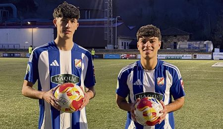Asier Del Río y Adiran Fernández, dos caras nuevas en Tabira. (SCD)