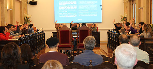 Durango aprueba 45,5 millones de euros de presupuesto y nuevas partidas de subvenciones Pleno en Durango. 8Du)