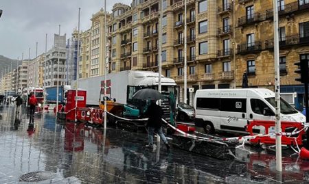 La caravana antes de partir.