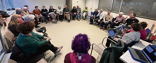 En marcha Lagunkoia, el proceso de participación ciudadana Una reunión de Lagunkoia. (AU)