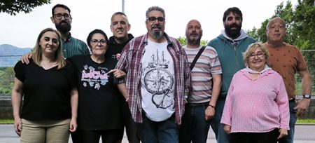 Los componentes de Podemos Abadiño. (PA)