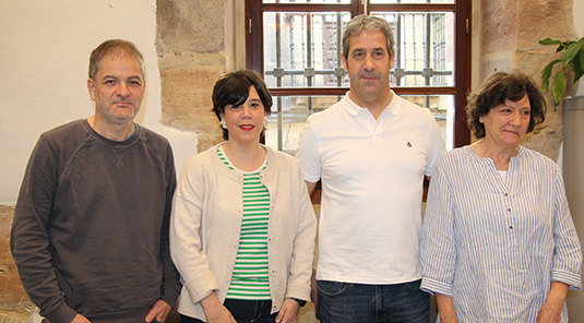 La beca de creación de Durangoko Azoka fomentará un proyecto musical Presentación de la beca. (DU)