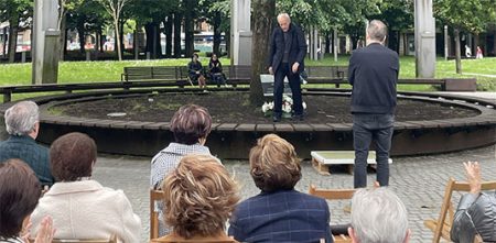 ‘In memoriam’ recordó el sufrimiento durante la guerra civil Un momento del acto.
