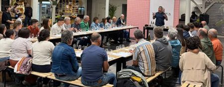 Taller gastronómico de Amillena y Euskal Sagardoaren Festa Una actividad en el mercado. (DU)