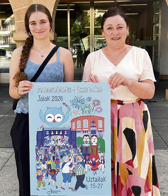 Amorebieta-Etxano ya tiene cartel de fiestas Presentación del nuevo cartel. (AU)