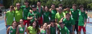 El equipo del Club Atletismo Galdakao en el Campeonato de Bizkaia (CAG)