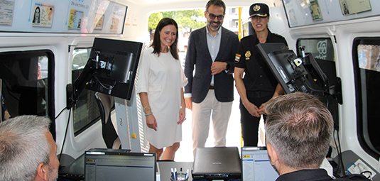 El vehículo integral de documentación (VIDOC) de Policía Nacional regresa a Durango