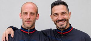 Los nuevos técnicos del CD Galdakao, Ander Lekue y Txus Sainz, de izquierda a derecha (SUC)