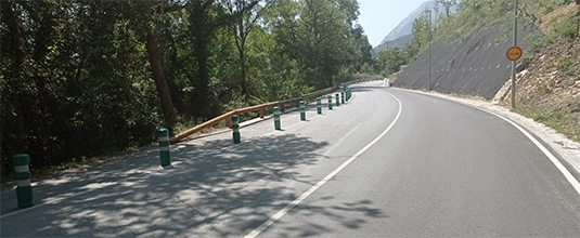 Acaban las obras de reparación de la carretera de Mendiola