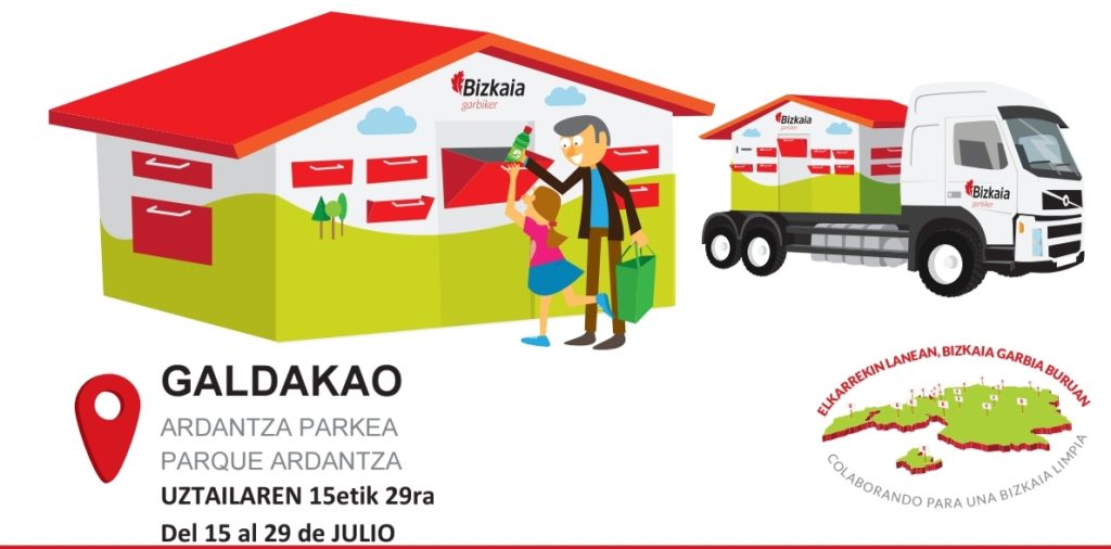 Garbigune Móvil en el parque Ardanza del 15 al 29 de julio