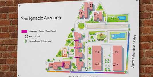 Nuevos carteles indicativos en San Ignazio auzunea