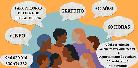 Cursos de iniciación a euskera gratis