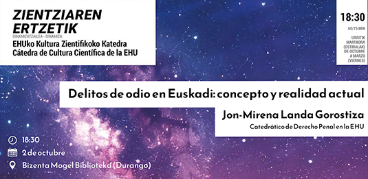 Charla sobre delitos de odio en Euskadi