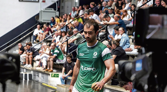 Gaizka Carregal en el Mundial de pelota vasca